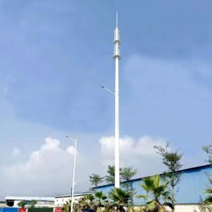Quality 45m Telecommunication Single Pole Tower Special Design Galvanized Steel wholesale