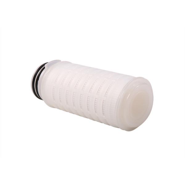 PTEE Round HEPA Filter Cartridges , Micron Single Cartridge Filter Housing