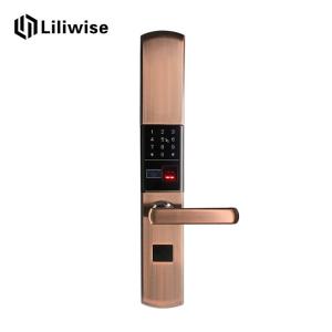 Quality Residential Security Electronic Door Locks Digital Latch Sliding With Key wholesale