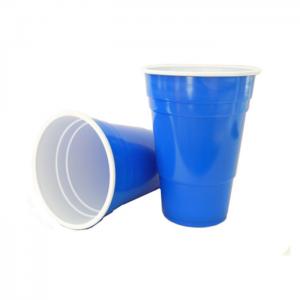 China 425Ml 14 Oz PP Disposable Party Cups Blue Beer Pong Flip Cup Wine Beer Cup on sale