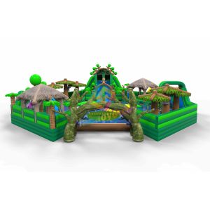 Buy cheap Pvc Tarpaulin Inflatable Water Park , Commercial Bounce House Water Slide from wholesalers