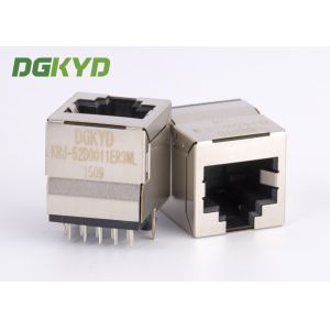 Buy cheap 180 degree top insertion CAT6 10 pins 10 contacts RJ45 Shielded Connector from wholesalers