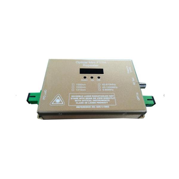 2 Output 10mw/12mW FTTH CATV Fiber Transmitter 1550nm Small Size 12V/1A