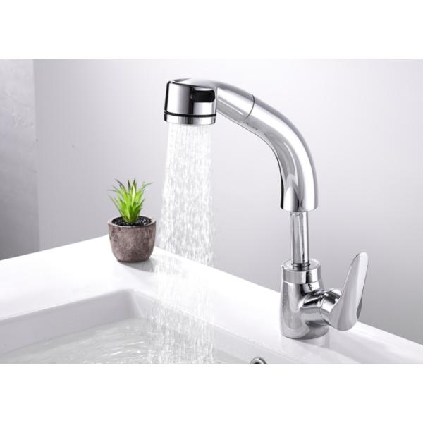 CE Pull Out Kitchen All Copper Washroom Basin Faucet