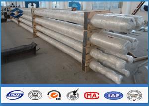 China Conical shape galvanised steel posts ,  9M Height galvanized fence pipe with Wood Packing on sale