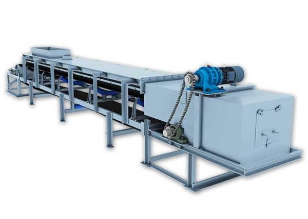 Cheap Custom Troughed Belt Conveyor , Material Handling Conveyor Adjustable Speed With Carrying Idler for sale