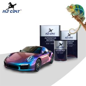 China High Glossy Base Coat Chameleon Car Paint Full Film Automotive Chameleon Paint on sale
