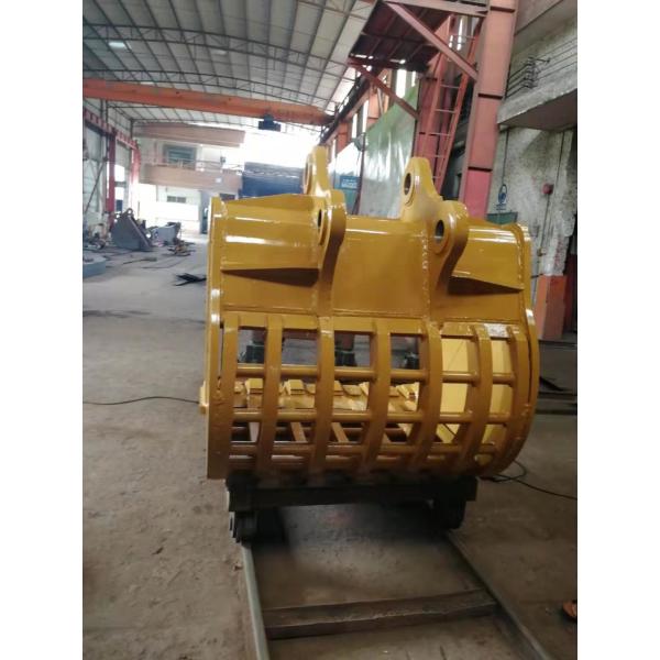 HARDOX400 Hyundai Excavator Skeleton Bucket With Sieve Bottom
