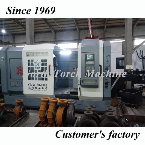 Metal Horizontal Cnc Lathe Machine High Speed 4 Guide Rails High Stability