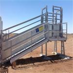 3.2 M Fixed Cattle Loading Ramp Portable Cattle Loading Ramp For Sheep Goats