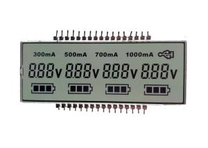 Quality Custom Monochrome Gray FSTN 7 Segment Lcd Display With White LED Backlight wholesale