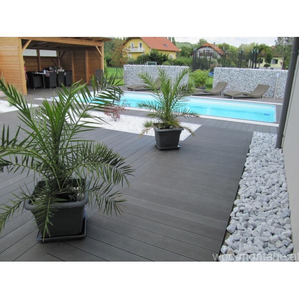 Waterproof Eco Friendly Solid Composite Decking 150 X 30 Wood Plastic Composite Boards