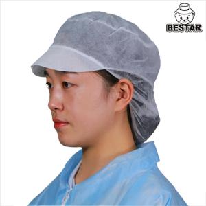 Quality Nonwoven SPP Disposable Snood Caps Spunbond Bouffant Cap With Hairnet wholesale