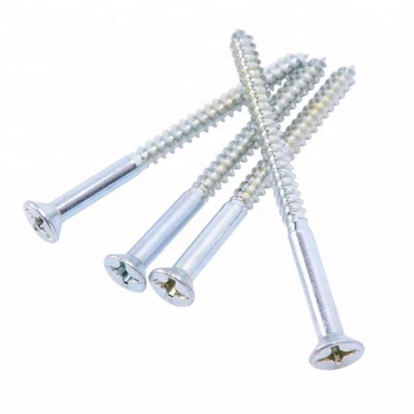 Stainless Steel Cross Recessed Countersunk Head Wood Screws Furniture Screws