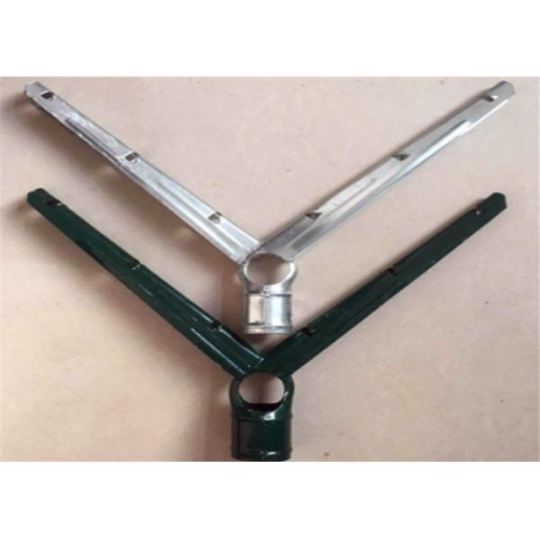 6 Strand 45° Barb Wire Arm For Chain Link Fence