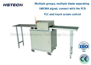 China PLC And Touch Screen Control SMEMA Signal Multiple Blade LED Strip Machine Designed For LED Lighting Industry on sale