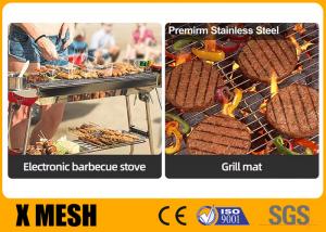 Quality Polished Stainless Steel Round BBQ Grill Mesh For Travel wholesale