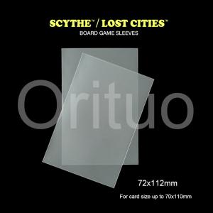 Quality Scythe / Lost Cities Card Sleeves 72x112mm Matte Clear Non Glare wholesale