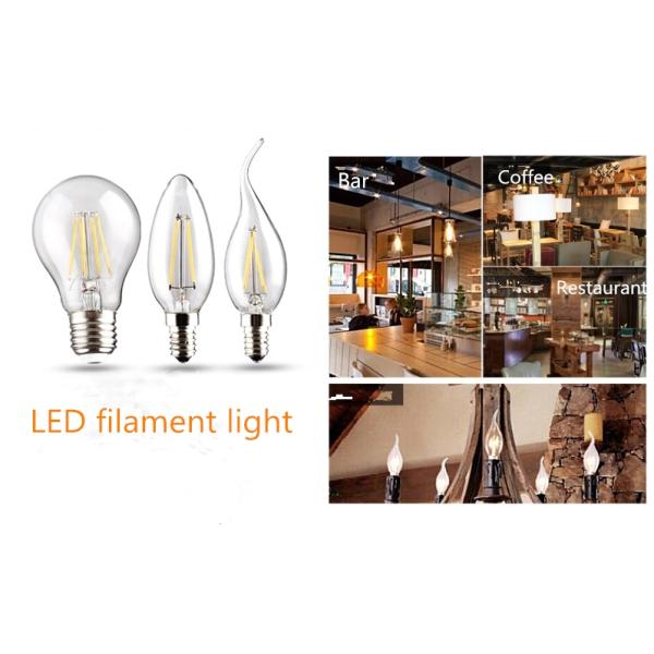 gold tinted T14/T45 filament LED bulb lights E26/E27 4Watt dimmable UL ETL