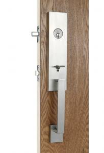 Quality Zinc Alloy Entrance Door Handle Sets For 45mm - 70mm Door Thickness wholesale