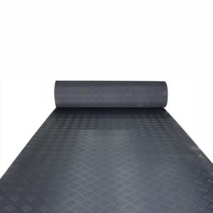 Quality Premium Anti Slip Checker Plate Design With Additional Tear Strength Stall Mattress Rubber Mat Roll wholesale
