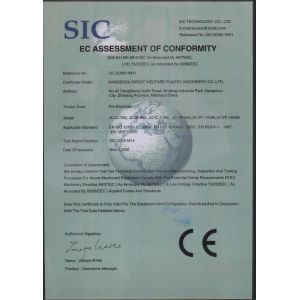 Hangzhou fuyang lefan machinery co.,ltd Certifications