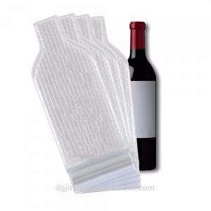 China Recyclable Bubble Wrap Wine Bags / Bubble Wrap Sleeves For Bottles on sale