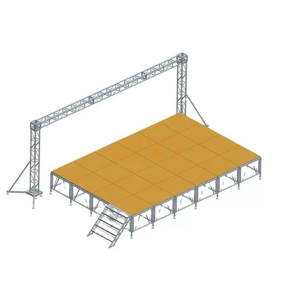 OEM Outdoor Aluminum Portable Stage Platform Modular System 750kg/per Square Meter