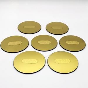 Quality Gold Plated Silicon Dioxide Optical Glass Plate Round Square Quartz Glass Window wholesale