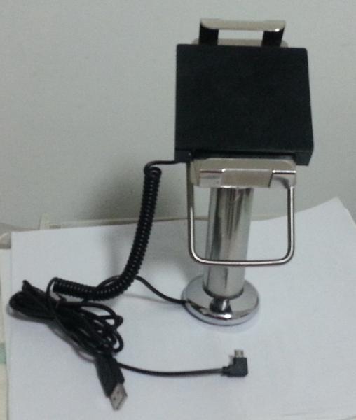 12-21cm adjustable width sloped rotation display tablet stand with handle &