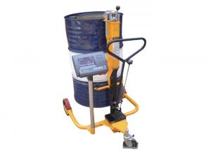 Quality 250kg Adjustable Height Oil Drum Trolley With Weighing Scale wholesale