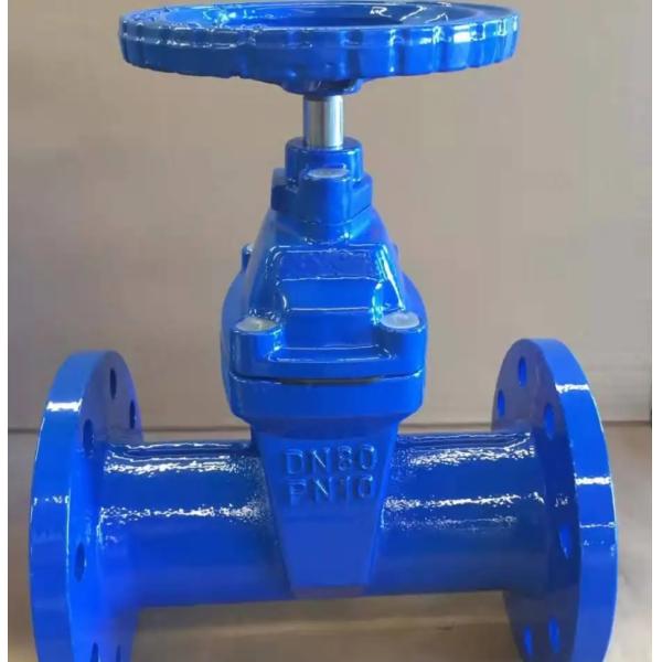 DIN F5 Z45X NON-RISING stem flanged resilient seal gate valve