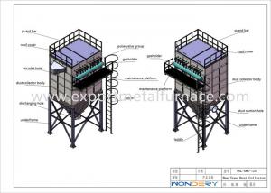 Quality High Performance Metal Melting Furnaces Bag Type Dust Collector 1.5m / Min wholesale