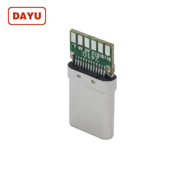 10 Pin Usb 3.1 Type C Connector Male Solder Durable For Mobile Phone