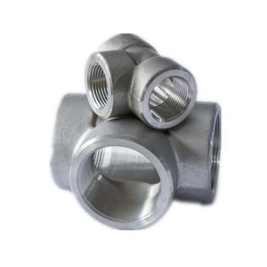 China Carbon Steel Female Bspt Threaded Tee Fitting Adapter 3 Way Corrosion Resistant on sale