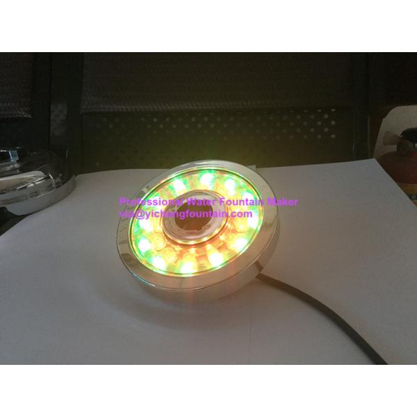 Donut Type 3.6W AC12V Underwater Led Fountain Lights Plastic With Chrome