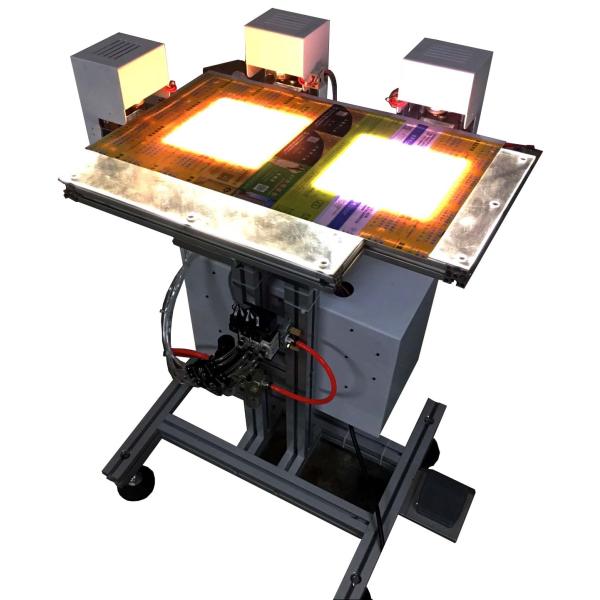 Manua RFID Inlay Sheet Collator And Bonder With Temperature Control System