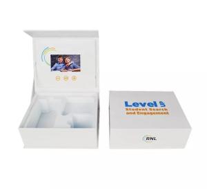 China video presentation box with LCD screen to promote business video pack box with custom printing on sale