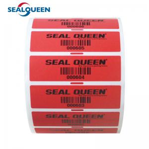Quality High Transfer Tamper Evident Security Tape PET / PE Film Security Labels wholesale