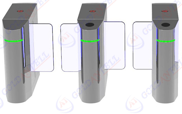 Quick Pass RFID Security Turnstile Gate Brushless Motor Biometric Face Recognition