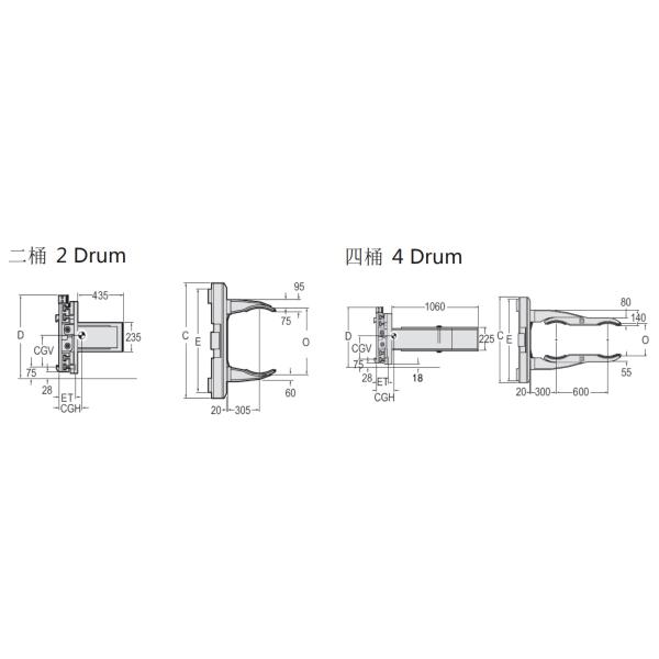 55 Gallon Forklift Drum Clamp Grabber Fork Extensions