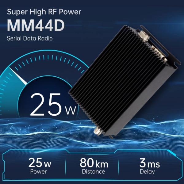 Cheap MM44D Super High Power 25Watt 50KM ~ 80KM Serial Data Radio Data Link DTL RS232 / RS485 / TTL for sale