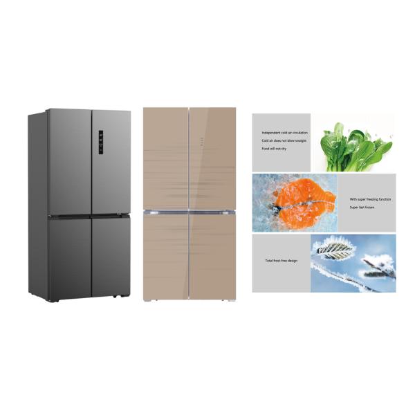 451L Large Side By Side Fridge And Freezer , Four Doors Double Sided Fridge