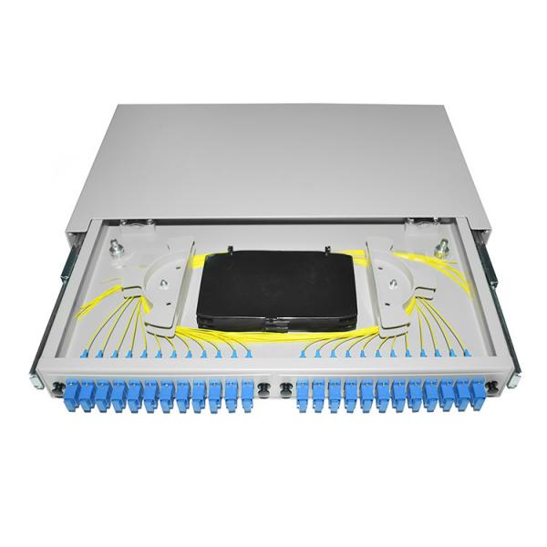 Cheap Pigtail Fiber Optic Patch Panel 19'' Rack Mounted OTB ODB 12 24 Port SC Connector for sale