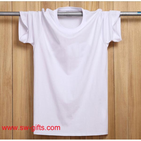 Fashion T Shirts Short Sleeve Round Neck Black White Male t-shirt Top Cotton In Stock