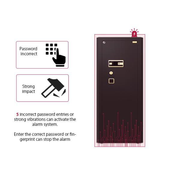 Watch Winder And Drawers Jewelry Safe Box Solid Steel 6mm Removable shelves 395kg