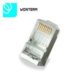 Rectangular Rj 45 Network Jack 8P8C Shielded Cat5e / Cat6 Patch Cord Modular