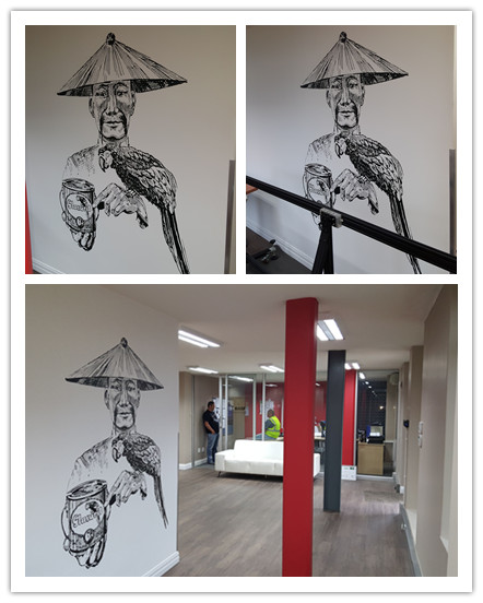 Automatic Direct UV Wall Image Painting Printing On Wall Machine No Limit Printing Size