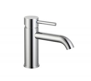 Quality Cold And Hot Water OEM Bathroom Mixer Faucet Single Lever Chrome Brass wholesale