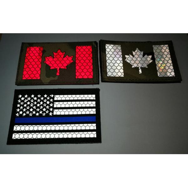 Tactical Morale Custom Reflective Velcro Patches IR 2 Inch Size